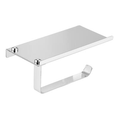 

Wall Mounted Paper Towel Rack Stainless Steel Bathroom Tissue Holder Shelf