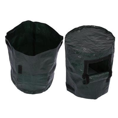 

1Pc Potato Grow Planter PE Planting Container Bag Outdoor Garden with Side Window&Handles