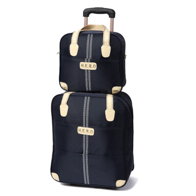 

20 inch waterproof trolley suitcase luggage spinner wheels Pull Rod trunk traveller case boarding bag with handbag set package
