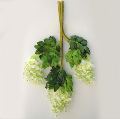 

FUNNYBUNNY Artificial Silk Wisteria Vine Hanging Flower Wedding Decor 6colors