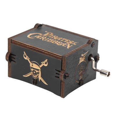 

Vintage Exquisite Wooden Hand Cranked Music Box Home Crafts Children Gifts