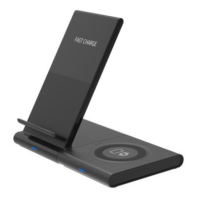 

2 in 1 Qi Wireless Charger Charging Dock Pad for Samsung Smart Phone Watch