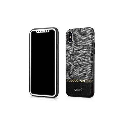 

XOOMZ For iPhone X 10 Case Luxury 3D Glitter Slim Soft Silicone TPULeather Armor Shockproof Protective Back Phone Case Cover