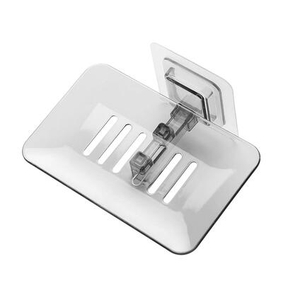 

Strong Suction Cup Soap Dish Wall Tray Soap Storage Box Holder for Bathroom