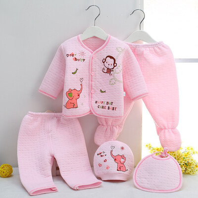 

New Infants Newborn Baby High Quality Cotton Thermal Underwear Set Kids Clothes 0-3 Months