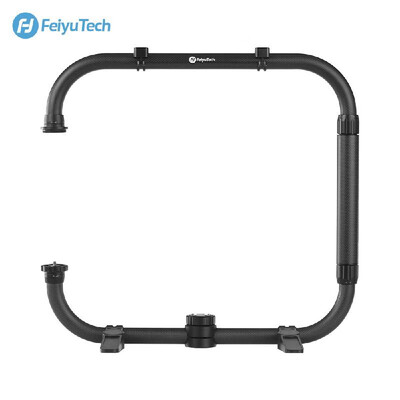

FeiyuTech AK Series Dual Handle Grip Set Rounded Ring Arm Camera Cage with 14 & 38 Inch Screw Hole Hot Shoe Mount Carbon Fiber f