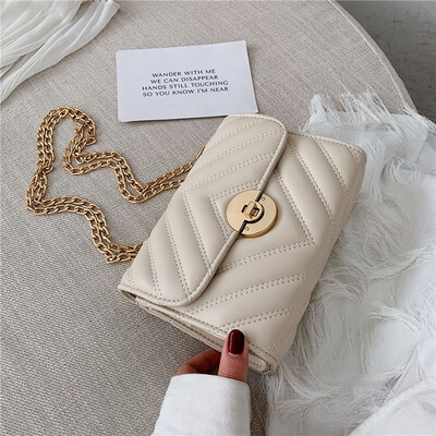 

Ins popular Xiaoqing new fashion womens bag 2019 new bag Korean version 100 lap chain bag single shoulder slanted bag