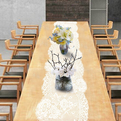 

36cm300cm White Lace Table Runner Rustic Chic Wedding Reception Table Decor Boho Party Decor Baby Bridal Shower Decoration