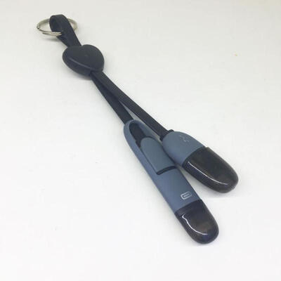 

2 In 1 Keychain Charger Creative Micro USB Lightning Charging Cord