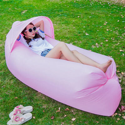 

Inflatable Folding Sleeping Lazy Bag Waterproof Portable Air Sofa Pocket Outdoor Beach Camping Sleeping Bed Shade Air Be