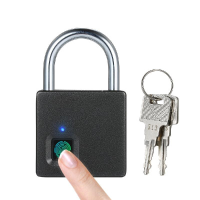 

Smart Fingerprint Lock USB Rechargeable 10 Sets Fingerprints IP65 Waterproof Anti-Theft Security Padlock Door Luggage Case Garage