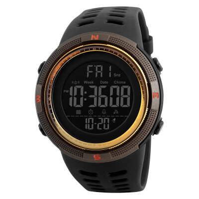 

SKMEI Men Sports Watches Countdown Double Time Alarm Chrono Digital Wristwatches