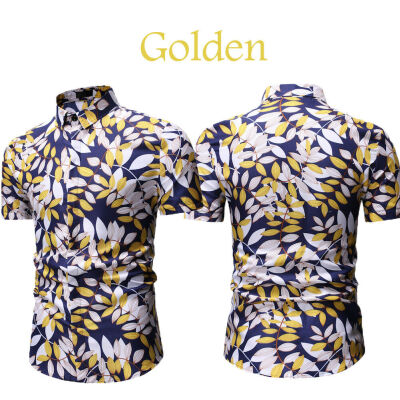 

Mens Floral Flower Print Casual Shirt Men Short Sleeve Dress Shirts Tops Lot