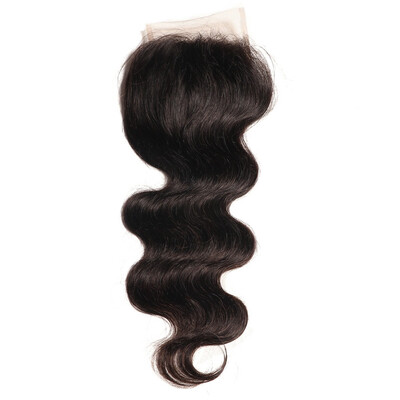 

UNICE HAIR 1 Piece Malaysian Body Wave Closure Free Part Remy Hair Lace Closure 4"x4" Swiss Lace Natural Human Hair