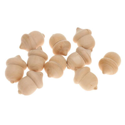 

10pcs Solid Hard Wood People Natural Unfinished Ramp Paint Stained Peg Doll