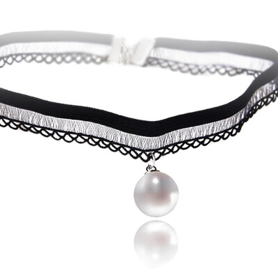 

Handmade Velvet Lace Vintage Choker Necklace For Women Collar Neck Jewelry Stretch Charm Gothic Punk Heart-Shaped Collar