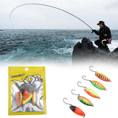 

Saidsome 5PCS Fishing Lures Trout Spoon Japan Blinker Tugboat Perch 34cm35g fishing bait fishing lure