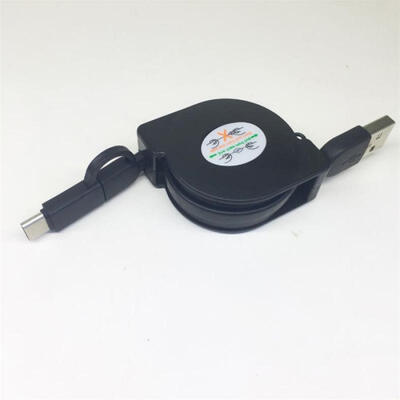 

Retractable Charging Cable Lightning Micro USB 2-in-1 USB Data Cable For IPhone Samsung Nokia Huawei Xiaomi 33ft