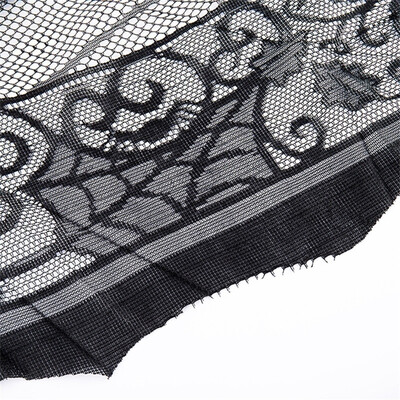 

Black Spider Web Lace Halloween Table Cloth Party Decor Gothic Cob Tablecover