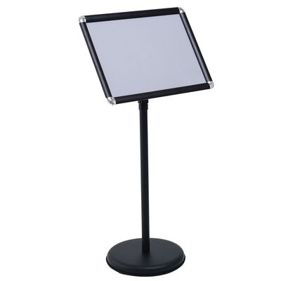 

13" x 18" Graphics Adjustable Aluminum Snap Pedestal Poster Stand-Black