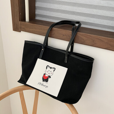 

Red ins cartoon bag large capacity cute Tote bag new 2019 air womens bag portable shoulder bag