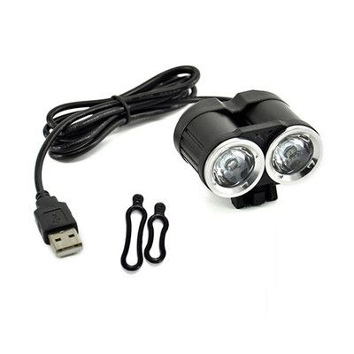 

Saidsome True 2000LM 2 X XM- T6 LED USB Waterproof Lamp Bike Bicycle Headlight flashlight lamp