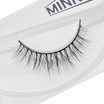 

Gobestart Real 3D Mink Soft Long Natural Eye Lashes Makeup Thick False Eyelash Extension A