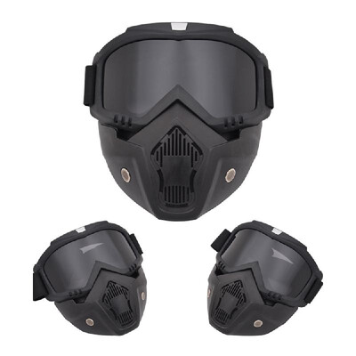 

Modular Mask Detachable Goggles Motorcycle Racing Helmet Protective Face Mask Shield