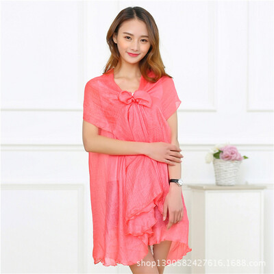 

2018 new solid color Variety Scarf Scarf Women Multifunctional Air Conditioning Shawl Beach Towel Wholesale Dutch Linen