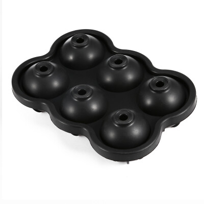 

6 Cavity Silicone Sphere Ice Cube Tray Mold for Whiskey Cocktail