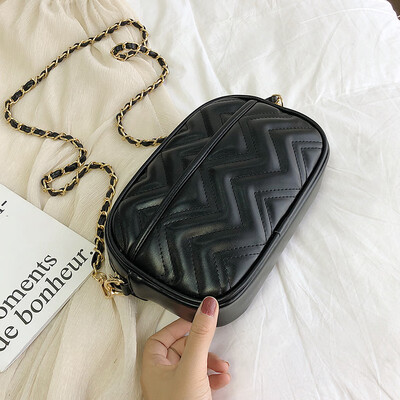 

Bag female bag summer small fresh 2019 latest version of fashion texture rhombic chain bag shoulder slung small bag female
