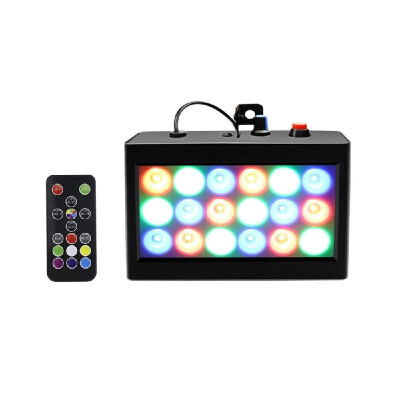 

AC90-240V 20W RGB Stage Light Lamp Lighting Fixture Supported Auto-run Sound Activated Flash Effect Speed Adjustable for Disco K