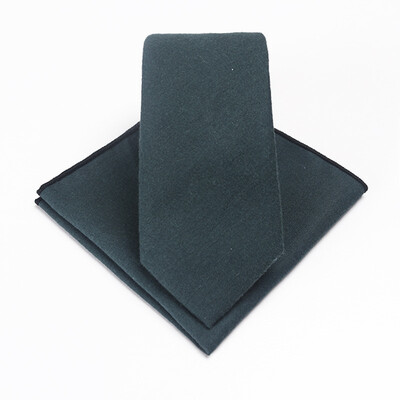 

Pure color cotton tie suit casual mens gentleman wedding groom groomsman imitation wool pocket towel tie wholesale