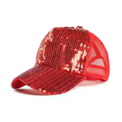

Summer Baseball Caps Men Women Mesh Breathable Snapback Casual Sequin Hats