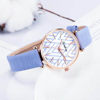 

RM Simple Trend Without Digital Flat Folding Dial Belt Quartz Womens Fashion Watch