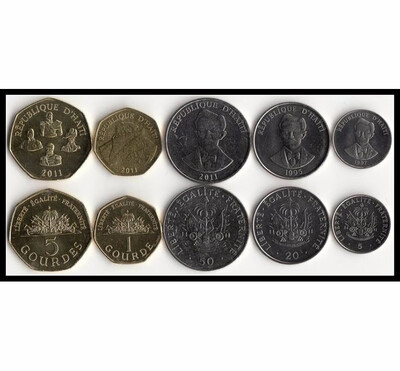 

5 PCS SET Coins of Haiti