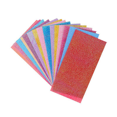 

20pcsset Square Origami Papers Shining Folding Solid Papers for DIY Craft