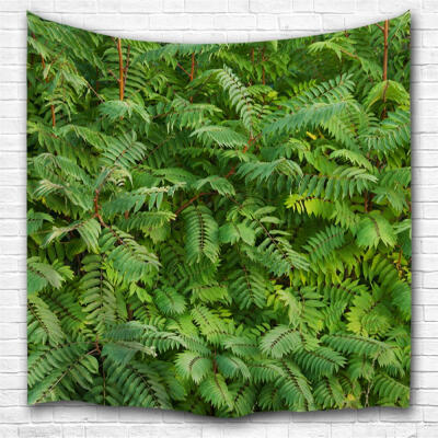 

Green Leaf 3D Printing Home Wall Hanging Tapestry for Decoration