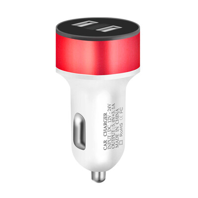 

Toponeto Dual USB 12V-24V 31A Mobile Phone Car Charger Adapter LED Display Fast Charging