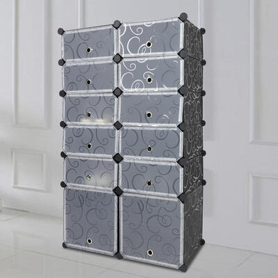 

Greensen Six-storey DIY Portable Shoe Cabine Shoes Storage Shelf Storage Organizer Cube