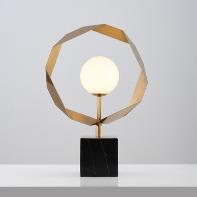 

YANGYANGMEIMEI Marble simple table lamp home fashion 6833