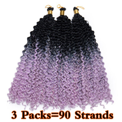 

3 Packs Afro MarleyBob Crochet Hair Marlibob Crochet Extension Kinky Curly Kinky Bundle Ombre Braidng Hair Extensions