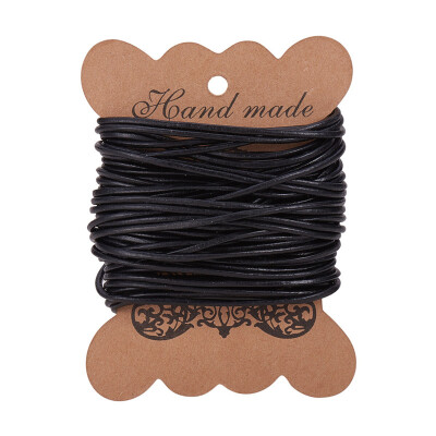 

PH PANDAHALL 10m Cowhide Leather Cord Leather Jewelry Cord For Bracelet & Necklace Making