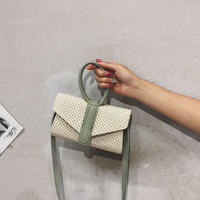 

Tailored Fashion Women Retro Weave Handle Bag Messenger Bags Crossbody Bag Shoulder Bag