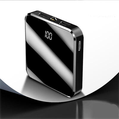 

10000mAh Portable Mini Power Bank Mirror Screen Digital Disply Poverbank External Battery Pack Powerbank For Iphone Samsung Huaw