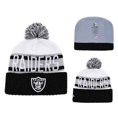 

NFL Football League Raiders Oakland Raiders New Era Innocent Knitted Wool Baseball Cap