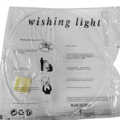 

50PCS White Paper Sky Chinese Lanterns Fly Candle Lamp for Wish Party Wedding