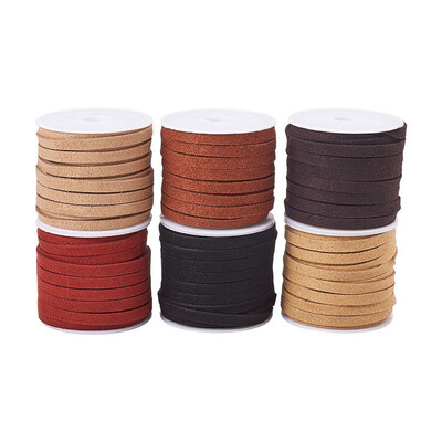 

PH PANDAHALL 1 Bag Mixed Color Faux Suede Cords for Jewelry Making