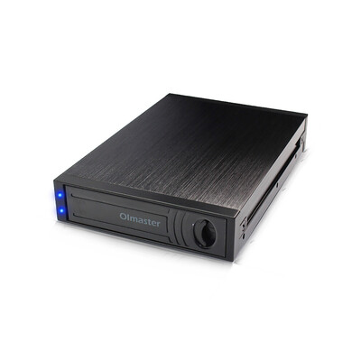 

OImaster Dual Bay Floppy Drive Case RAID Modes 25inch SATA HDD Aluminium Alloy