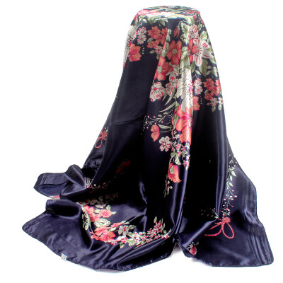 

New printing simulation silk satin scarf Scarf scarf 90cm shawl manufacturers wholesale a generation